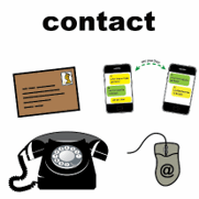 phone, letter and online are ways to get in touch with the hospital