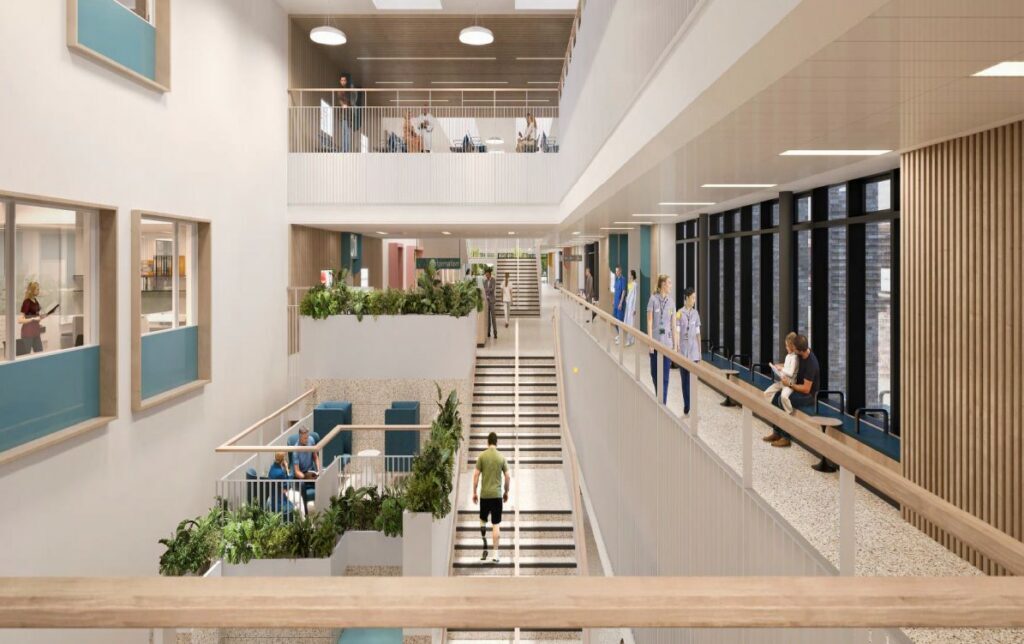 Artist impression of interior of the Catterick Integrated Care Centre (CICC)