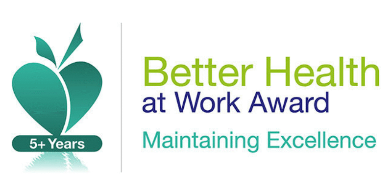 Better health at work award logo