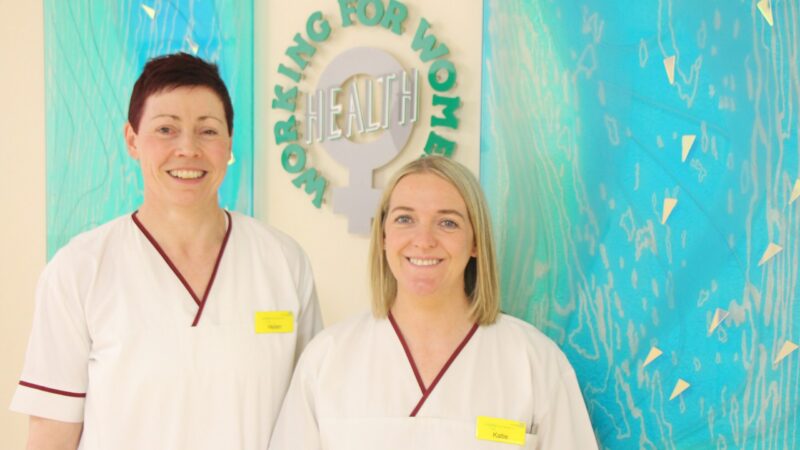Senior radiographers Helen Clyde and Katie Horton