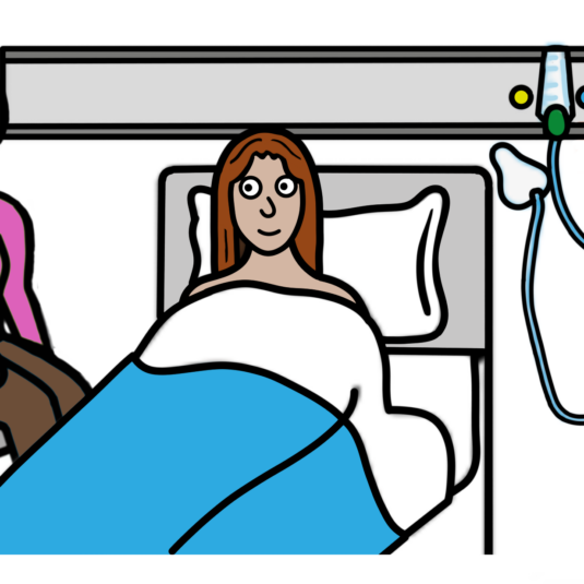 Easy read - patient in bed