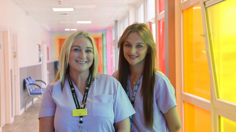 Bereavement support officers Liz Horsley and Leah Richardson