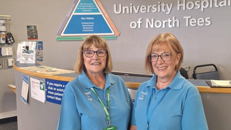Volunteers Jackie and Jean.