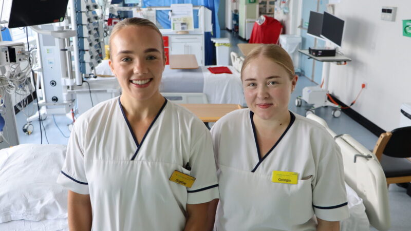 Sophie Andelin and Georgia Walker.