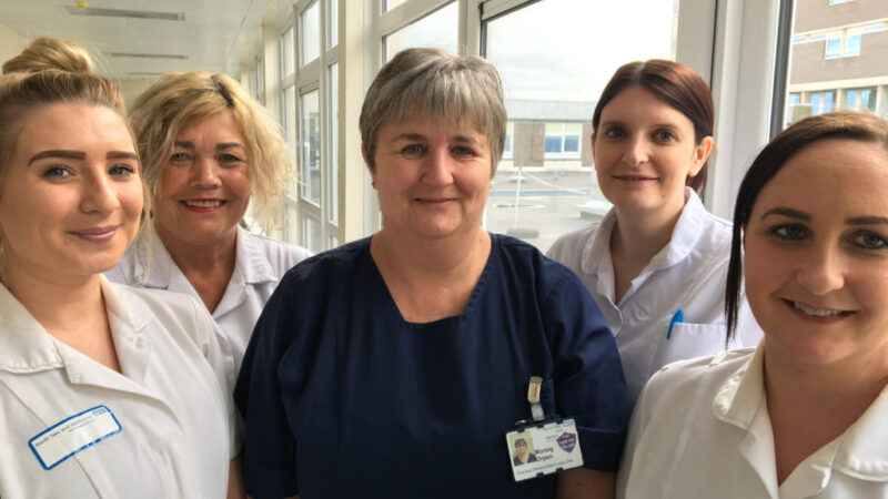 Lynda, Moraig and diabetes team