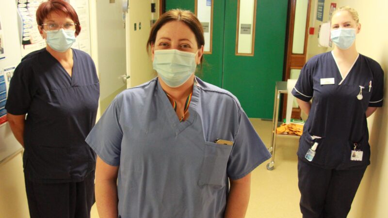 Staff on the orthopaedics ward.