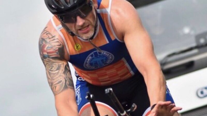 Gordon Mitchell cycling.