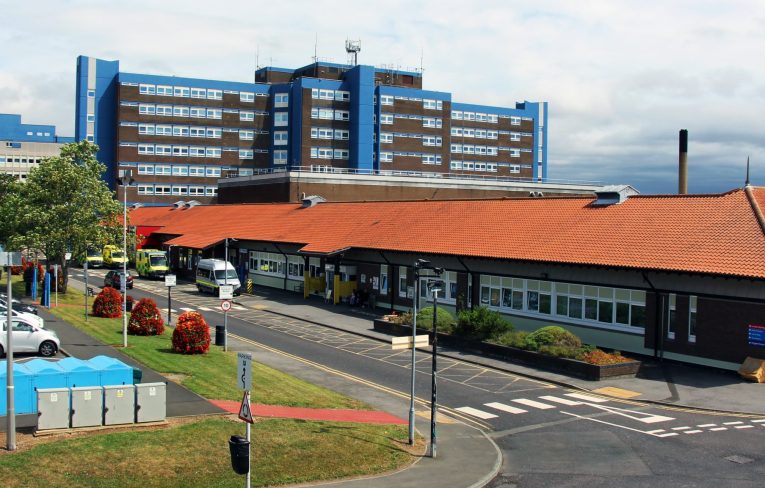 Exterior of University Hospital of North Tees