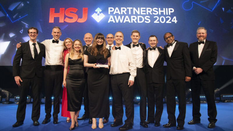 The Flippin’ Pain team at the Health Service Journal’s annual Partnership Awards